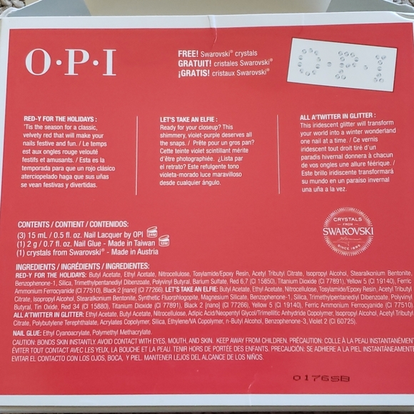 3 Opi set w/ Swarovski crystals includes glue - Picture 2 of 14